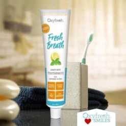 Oxyfresh Lemon Mint Tandpasta - 150 Ml -Mondverzorgings Winkel 1200x1200 768