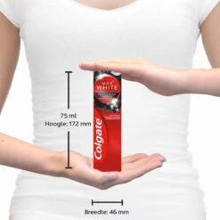 Colgate® Colgate Max White Charcoal Whitening Tandpasta - 4 X 75 Ml - Voordeelverpakking 13 Colgate® Colgate Max White Charcoal Whitening Tandpasta - 4 X 75 Ml - Voordeelverpakking -Mondverzorgings Winkel 1200x1200 933