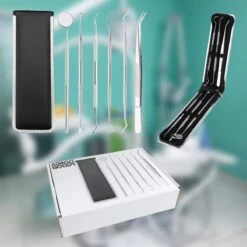 AdroitGoods 7 Delige RVS Tandarts Setje - Incl Haakje En Spiegel - Tandenstokers - Tandplak - Gebit Verzorging Setje -Mondverzorgings Winkel 1200x1200 980