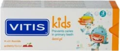 Vitis Kids - Tandpasta & Gel - 2+ Jaar - 50ml - Kersen Smaak -Mondverzorgings Winkel 1200x510
