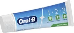 Oral B Oral-B 1.2.3 Mint Frisse - Tandpasta - 6 X75 Ml -Mondverzorgings Winkel 1200x537 4
