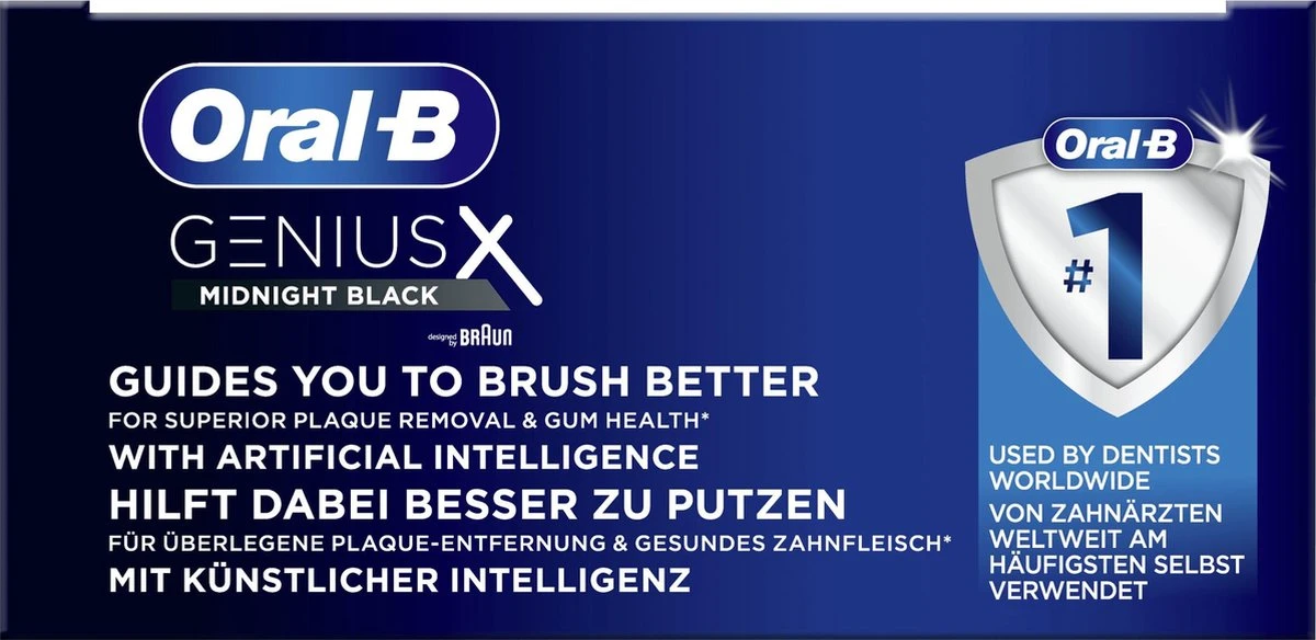 Oral B Oral-B Genius X - Special Editie - Zwart - Elektrische Tandenborstel - 1 Handvat En 1 Opzetborstel 6 Oral B Oral-B Genius X - Special Editie - Zwart - Elektrische Tandenborstel - 1 Handvat En 1 Opzetborstel - Afbeelding 4