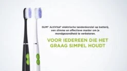 GUM® 1x GUM Activital Sonic Elektrische Tandenborstel - Zwart + 1x GUM Opzetborstels Zwart -Mondverzorgings Winkel 1200x672 2