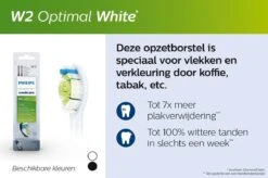 Philips Sonicare W2 Optimal White HX6064/11 - Opzetborstels - 4 Stuks - Zwart -Mondverzorgings Winkel 1200x799 15