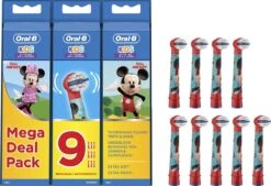 Oral B Oral-B Kids Opzetborstels Met Disney Mickey Mouse-figuren, 9 Stuks