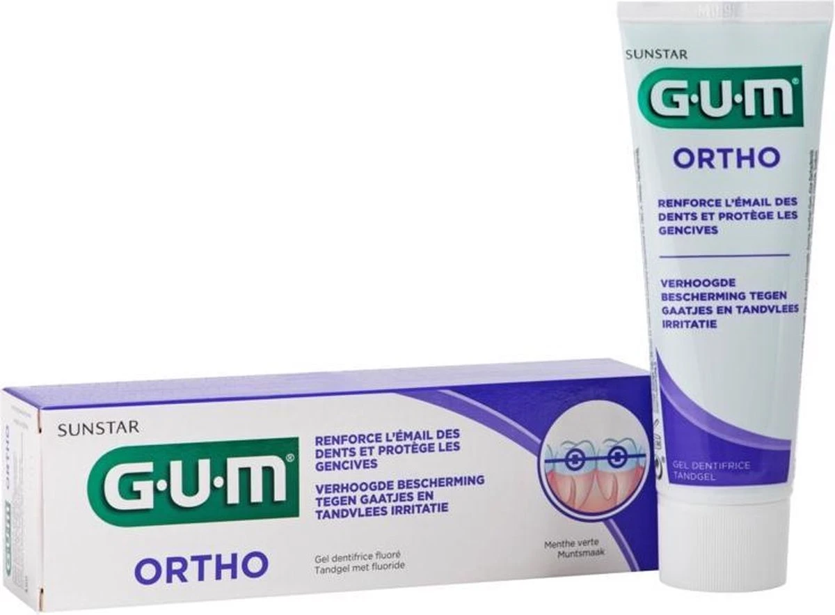 GUM® 4x GUM Tandpasta Ortho 75 Ml 5 GUM® 4x GUM Tandpasta Ortho 75 Ml - Afbeelding 3