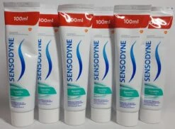 Sensodyne - Sensitiv Fluorid - Tandpasta Voor Gevoelige Tanden - Frisse Smaak - Mondverzorging - Let Op! Grote Tubes - Voordeel Set 6 X 100ml