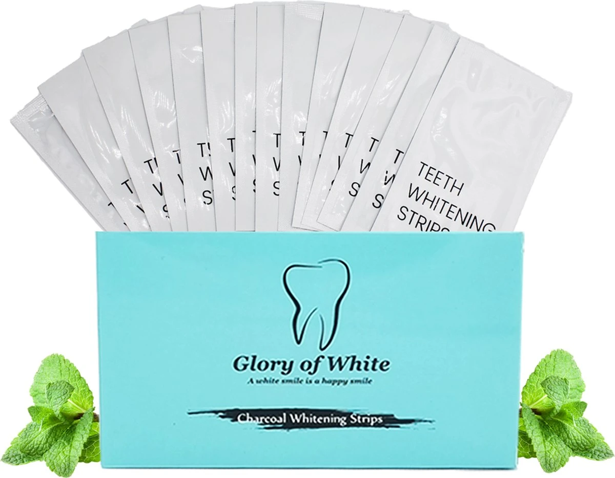 Glory Of White - Professionele Tandenbleek Strips - 28 Strips - Teeth Whitening Strips - Wittere Tanden - Zonder Peroxide - Tanden Bleken 3 Glory Of White - Professionele Tandenbleek Strips - 28 Strips - Teeth Whitening Strips - Wittere Tanden - Zonder Peroxide - Tanden Bleken