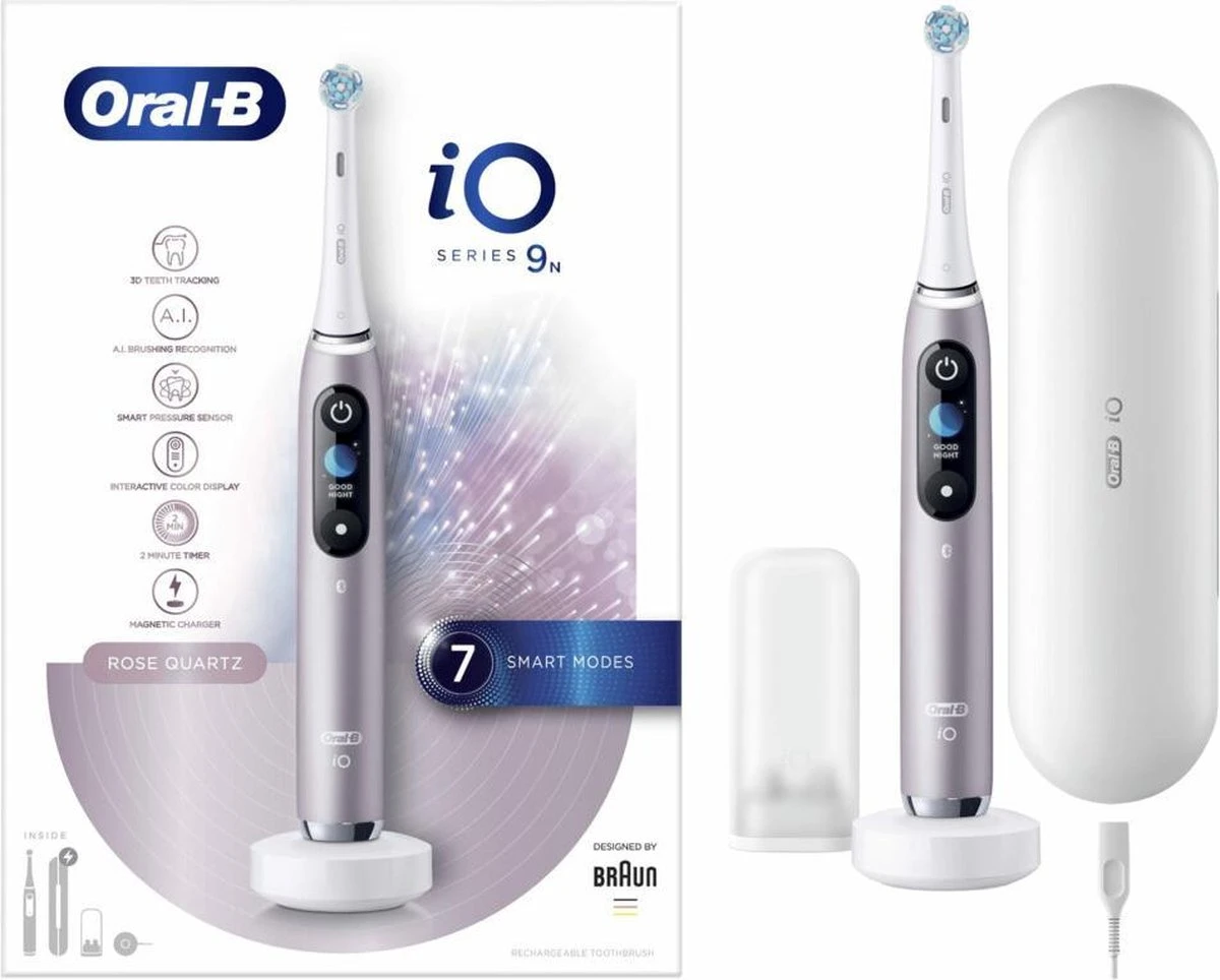 Oral B Oral-B IO 9n - Elektrische Tandenborstel - Roze 3 Oral B Oral-B IO 9n - Elektrische Tandenborstel - Roze