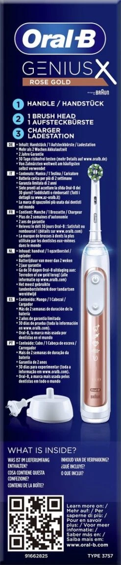 Oral B Oral-B Genius X Elektrische Tandenborstel Rosegold -Mondverzorgings Winkel 258x1200 4