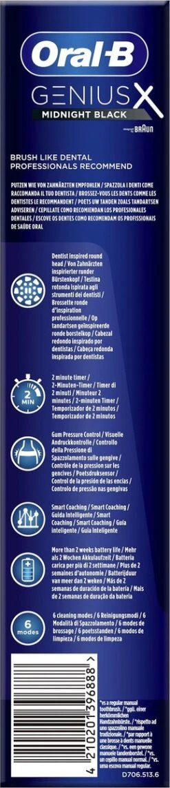 Oral B Oral-B Genius X - Special Editie - Zwart - Elektrische Tandenborstel - 1 Handvat En 1 Opzetborstel 16 Oral B Oral-B Genius X - Special Editie - Zwart - Elektrische Tandenborstel - 1 Handvat En 1 Opzetborstel -Mondverzorgings Winkel 259x1200 2
