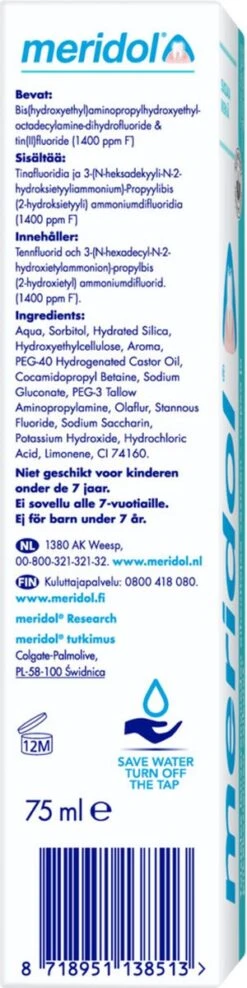 Meridol Tandvlees Tandpasta 3 X 75ml - Voordeelverpakking -Mondverzorgings Winkel 300x1200 3