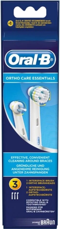 Oral B Oral-B Ortho Care - Opzetborstels - 3 Stuks -Mondverzorgings Winkel 318x1200