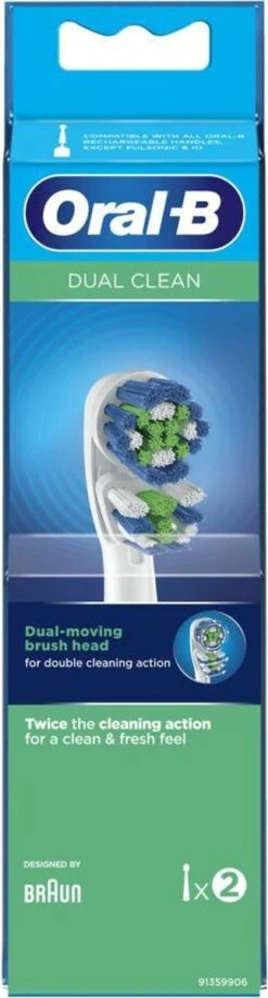 Oral B Oral-B Dual Clean - Opzetborstels - 2 Stuks -Mondverzorgings Winkel 323x1200 3