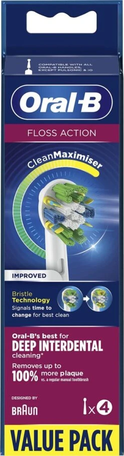Oral B Oral-B FlossAction - Met CleanMaximiser-technologie - Opzetborstels - 4 Stuks 20 Oral B Oral-B FlossAction - Met CleanMaximiser-technologie - Opzetborstels - 4 Stuks -Mondverzorgings Winkel 326x1200 8
