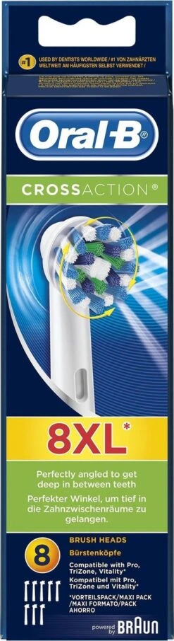 Oral B Oral-B Cross Action EB50 - 8 Stuks Voordeelverpakking -opzetborstels -Mondverzorgings Winkel 327x1200 17