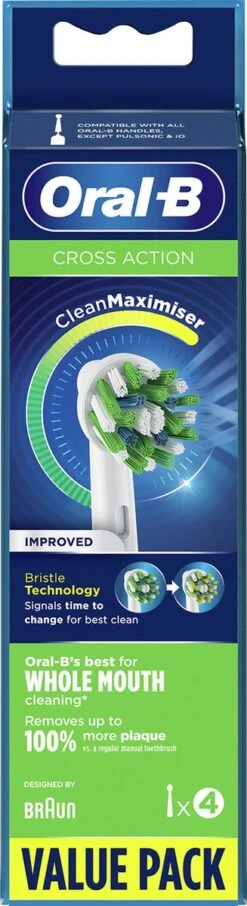 Oral B Oral-B CrossAction - Met CleanMaximiser-technologie - Opzetborstels - 4 Stuks 25 Oral B Oral-B CrossAction - Met CleanMaximiser-technologie - Opzetborstels - 4 Stuks -Mondverzorgings Winkel 327x1200 20