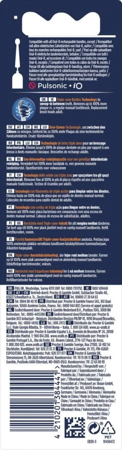 Oral B ORAL-B - Tandenborstel Trizone EB30 - Verp. 3st. - 80217891 10 Oral B ORAL-B - Tandenborstel Trizone EB30 - Verp. 3st. - 80217891 -Mondverzorgings Winkel 327x1200 22