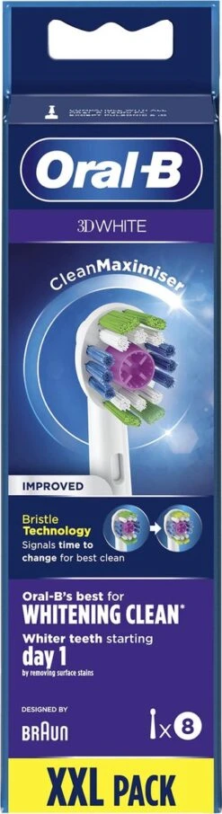 Oral B Oral-B 3D White - Met CleanMaximiser-technologie - Opzetborstels - 8 Stuks -Mondverzorgings Winkel 327x1200 4