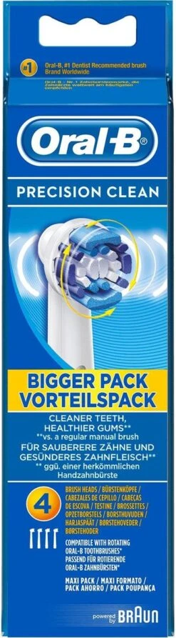Oral B Oral-B Precision Clean Opzetborstels - 4 Stuks -Mondverzorgings Winkel 332x1200