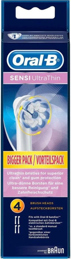 Oral B Oral-B Sensi UltraThin Opzetborstels - 4 Stuks -Mondverzorgings Winkel 333x1200