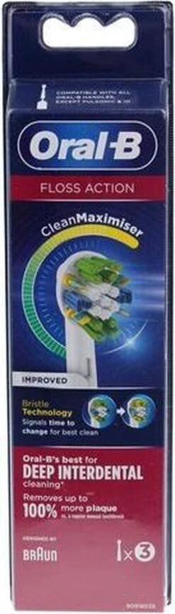 Oral B Oral-B Opzetborstels FlossAction 3 Stuks -Mondverzorgings Winkel 343x1200