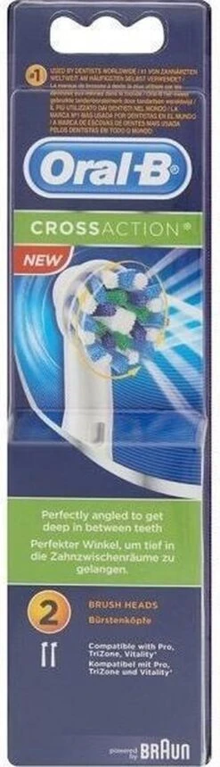 Oral B Oral-B Cross Action EB50 - 2 Stuks - Opzetborstels 41 Oral B Oral-B Cross Action EB50 - 2 Stuks - Opzetborstels -Mondverzorgings Winkel 345x1200