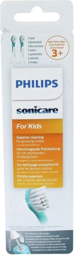 Philips Sonicare For Kids Compact HX6032/33 - Opzetborstel - 2 Stuks - Groen -Mondverzorgings Winkel 350x1200