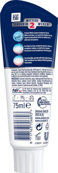 Prodent Whitening System Tandpasta - 12 X 75 Ml - Voordeelverpakking -Mondverzorgings Winkel 403x1200 1