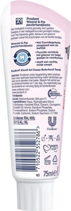 Prodent Kids 0-6 Jaar Woezel & Pip Tandpasta - 12 X 75 Ml - Voordeelverpakking -Mondverzorgings Winkel 404x1200 4