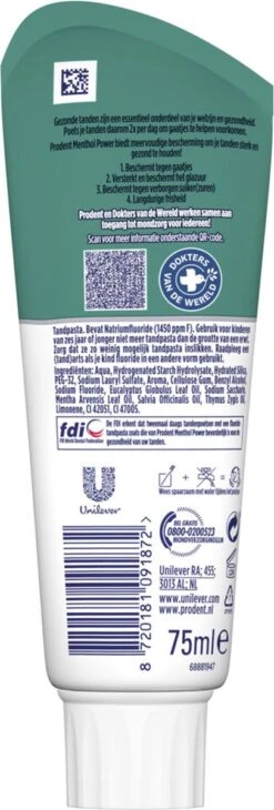 Prodent Menthol Power Tandpasta - 12 X 75 Ml - Voordeelverpakking -Mondverzorgings Winkel 406x1200 7