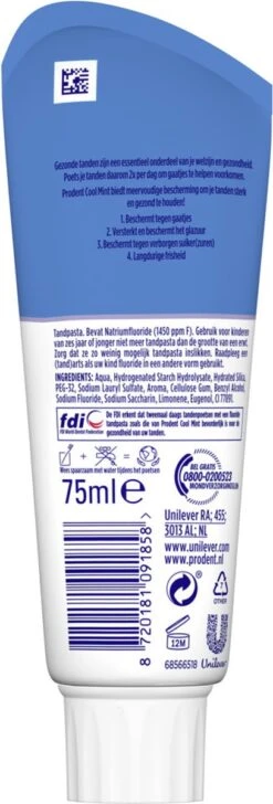 Prodent Cool Mint Tandpasta - 12 X 75 Ml - Voordeelverpakking -Mondverzorgings Winkel 407x1200 1