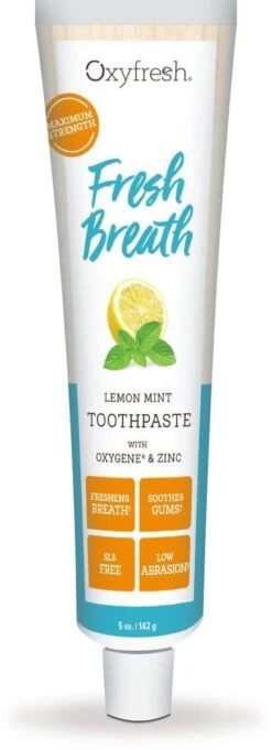 Oxyfresh Lemon Mint Tandpasta - 150 Ml -Mondverzorgings Winkel 435x1200 1