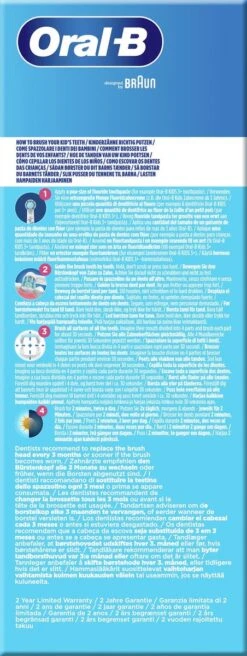 Oral B Oral-B Vitality Frozen - Elektrische Tandenborstel Voor Kinderen - 1 Handvat En 2 Opzetborstels 24 Oral B Oral-B Vitality Frozen - Elektrische Tandenborstel Voor Kinderen - 1 Handvat En 2 Opzetborstels -Mondverzorgings Winkel 452x1200