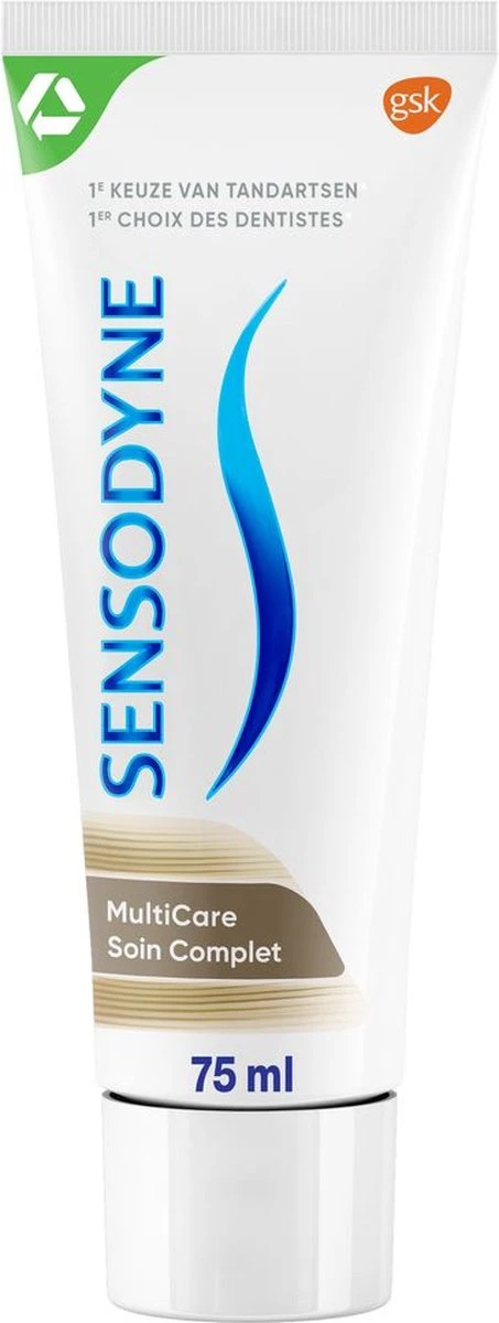 Sensodyne Multicare Tandpasta Voor Gevoelige Tanden 2x 75 Ml 4 Sensodyne Multicare Tandpasta Voor Gevoelige Tanden 2x 75 Ml - Afbeelding 2