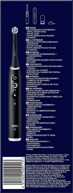 Oral B IO 6N - SMILE Black Lava Elektrische Tandenborstel Ontworpen Door Braun -Mondverzorgings Winkel 455x1200