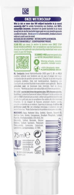 Zendium Classic Tandpasta - 12 X 75 Ml - Voordeelverpakking -Mondverzorgings Winkel 460x1200 5