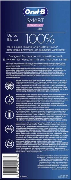 Oral B Oral-B Smart Sensitive - Elektrische Tandenborstel - Ontworpen Door Braun - 1 Handvat En 1 Opzetborstel -Mondverzorgings Winkel 473x1200 1