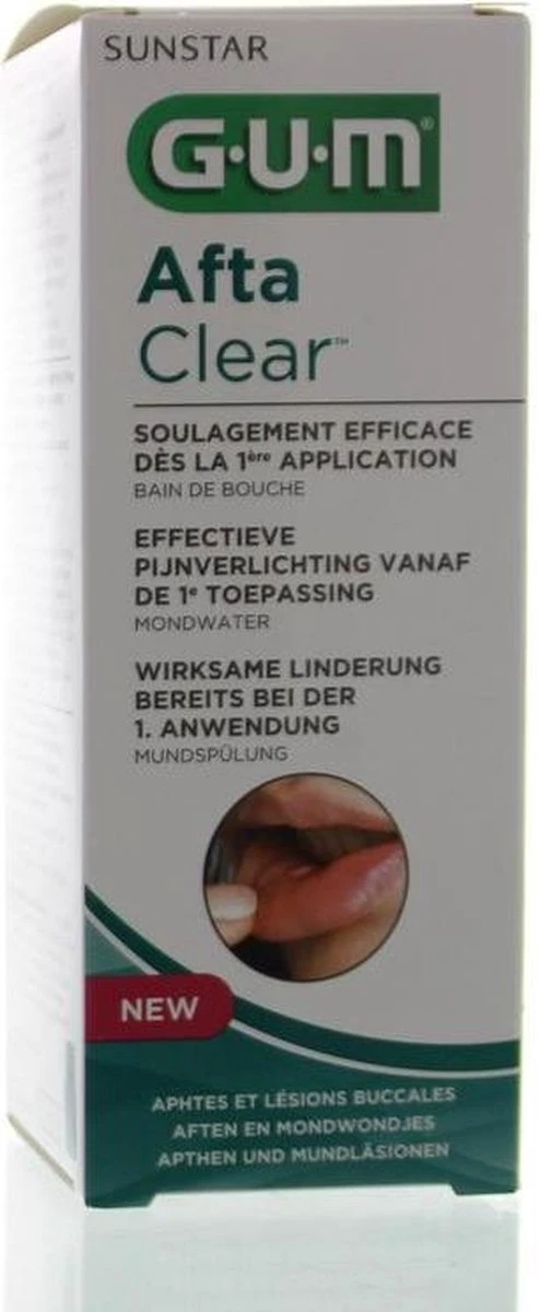 GUM® G.u.m. Aftaclear Mondspoeling 120 Ml - Medisch Hulpmiddel 8 GUM® G.u.m. Aftaclear Mondspoeling 120 Ml - Medisch Hulpmiddel - Afbeelding 6