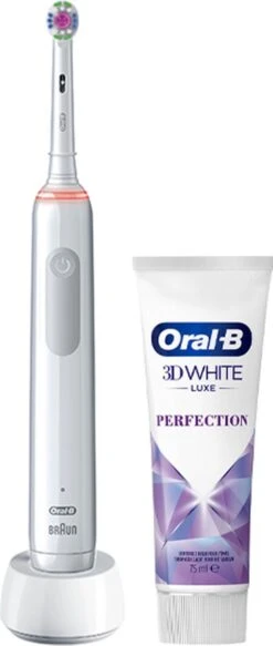 Oral B Oral-B PRO 3 3800 3D-White Elektrische Tandenborstel Wit + Tandpasta -Mondverzorgings Winkel 508x1200