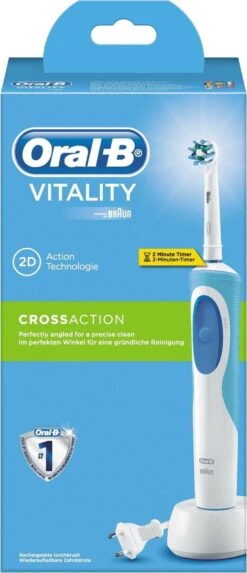 Oral B Oral-B Vitality CrossAction - Elektrische Tandenborstel - Blauw, Wit -Mondverzorgings Winkel 517x1200