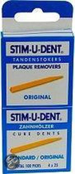 Stimudent Origineel - 4x 25 St - Tandenstoker -Mondverzorgings Winkel 520x1200