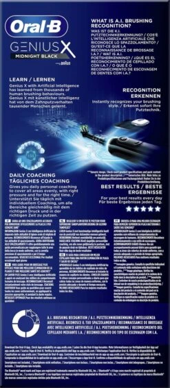 Oral B Oral-B Genius X - Special Editie - Zwart - Elektrische Tandenborstel - 1 Handvat En 1 Opzetborstel 12 Oral B Oral-B Genius X - Special Editie - Zwart - Elektrische Tandenborstel - 1 Handvat En 1 Opzetborstel -Mondverzorgings Winkel 526x1200