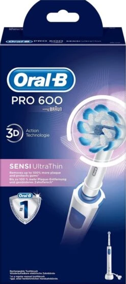 Oral B Oral-B PRO Pro 600 - Sensi-Clean - Elektrische Tandenborstel - Wit -Mondverzorgings Winkel 534x1200