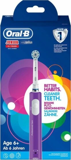 Oral B Oral-B Junior - Elektrische Tandenborstel - Paars 25 Oral B Oral-B Junior - Elektrische Tandenborstel - Paars -Mondverzorgings Winkel 536x1200 1