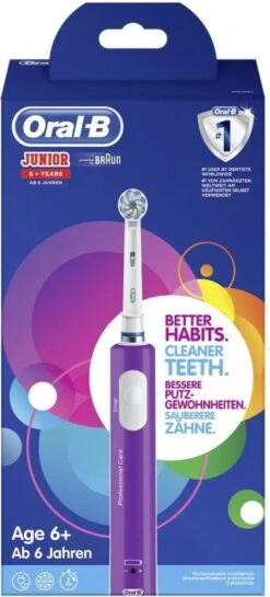Oral B Oral-B Junior - Elektrische Tandenborstel - Paars 24 Oral B Oral-B Junior - Elektrische Tandenborstel - Paars -Mondverzorgings Winkel 544x1200