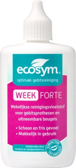 Ecosym Week Gel Forte - Kunstgebitreiniging - 100 Ml -Mondverzorgings Winkel 545x1200
