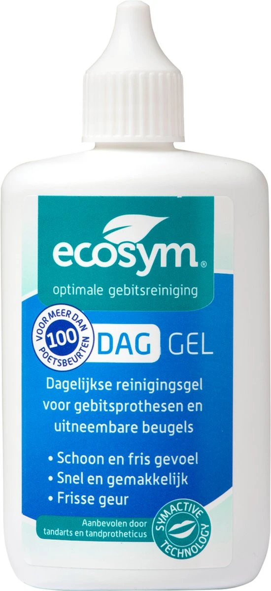 Ecosym Dag Gel - Kunstgebitreiniging - 100 Ml 4 Ecosym Dag Gel - Kunstgebitreiniging - 100 Ml - Afbeelding 2