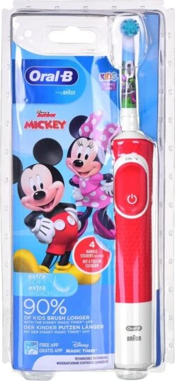 Oral B Oral-B Kids Mickey - Elektrische Tandenborstel - Powered By Braun - 1 Handvat En 1 Opzetborstel -Mondverzorgings Winkel 553x1200