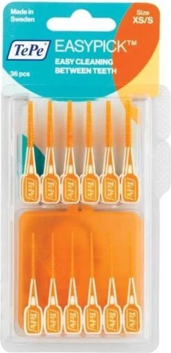 3x TePe EasyPick Maat XS/ S 60 Stuks -Mondverzorgings Winkel 583x1200